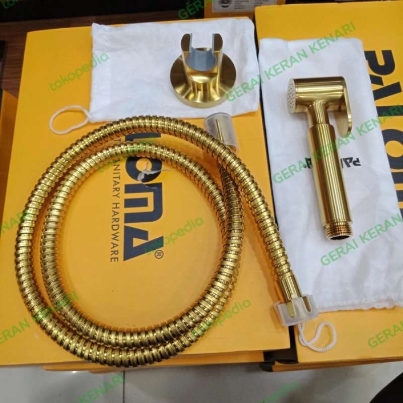 Promo Paloma Toilet Jet Washer Shower Bidet Wc Warna Satin Gold Tsp