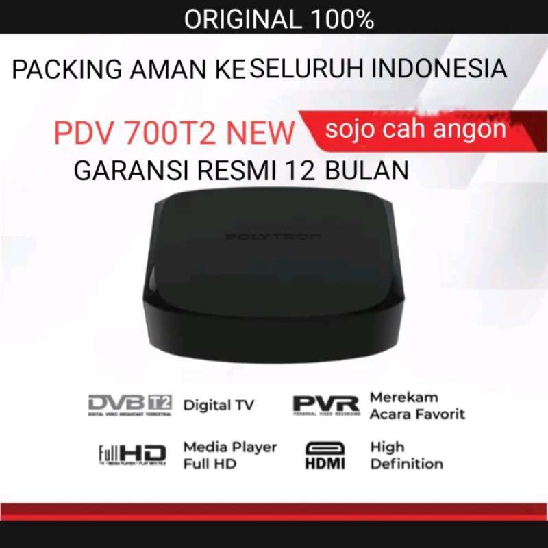 Promo set top box polytron pdv 700t2 stb dvb t2 siaran tv digital