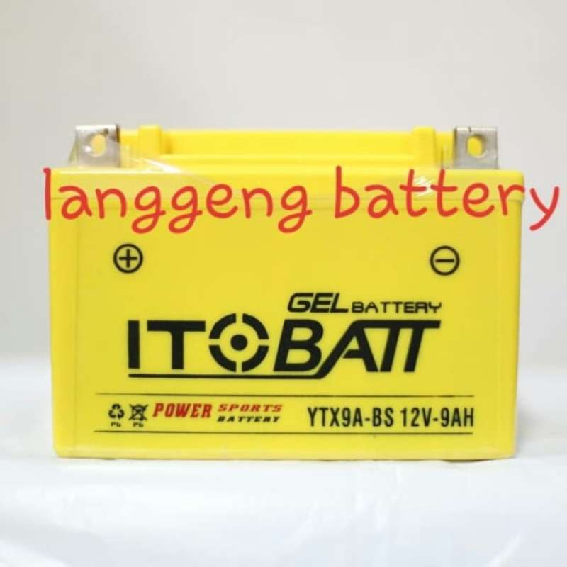 Promo Aki Accu motor Piaggio Zip YTX9A ITOBATT 12v 9 Ah Accu Aki kering