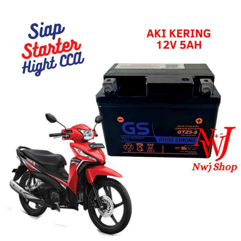 Promo Aki Motor Honda Absolute Revo GTZ5S GS Y Accu Kering Diskon 23%