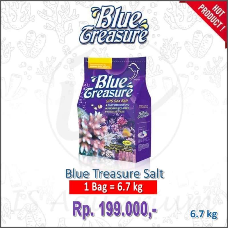 Promo Blue Treasure Sps Sea Salt 6.7Kg Garam Asw Marine Reef Laut Per