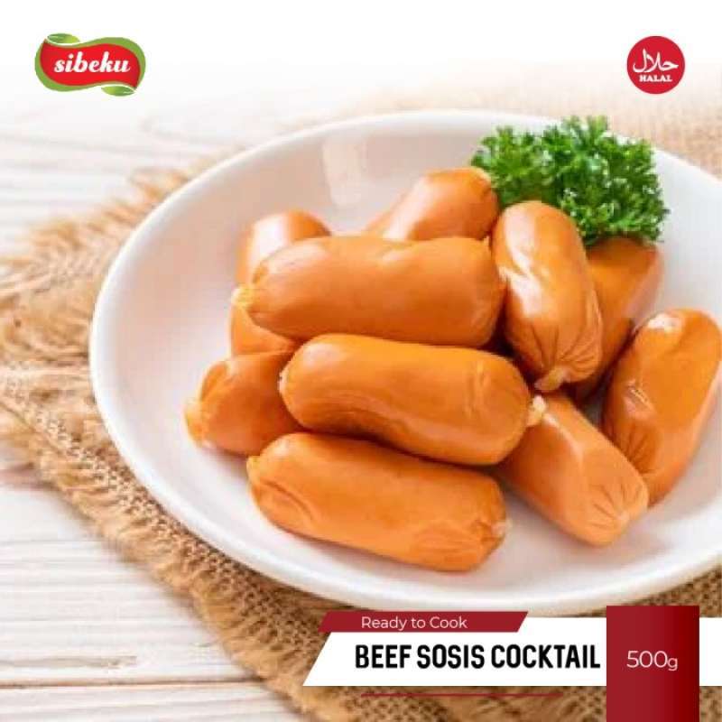 Promo Sosis Daging Sapi Beef Cocktail Halal 500gram Frozen Food ...