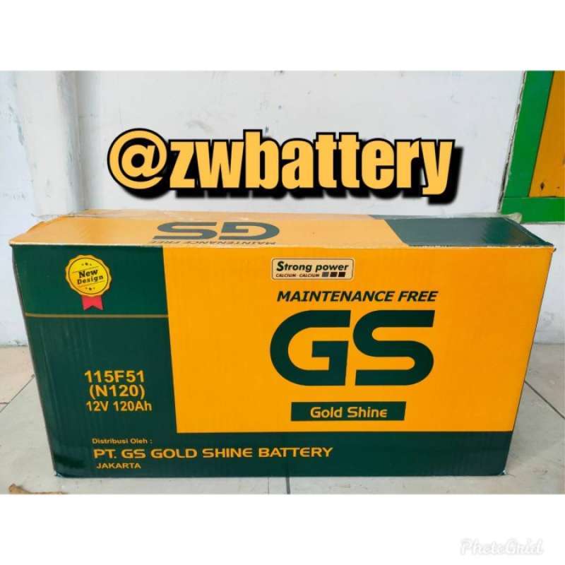 Promo AKI GENSET GS MF N120 Aki Kering 12V / 120Ah Diskon 23% di Seller