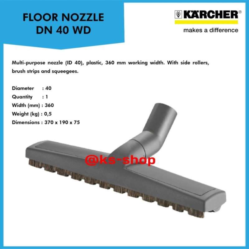 Promo Karcher Floor Nozzle Wet & Dry Professional Vacuum Cleaner Diskon