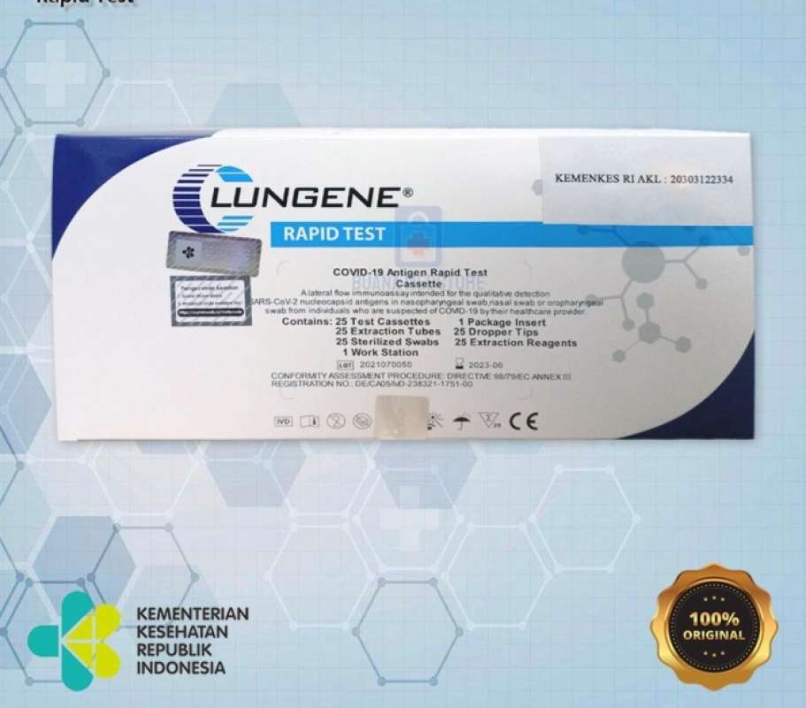 Promo Swab Antigen Lungene Biru Akl Kemenkes / Swab Mandiri Diskon 17
