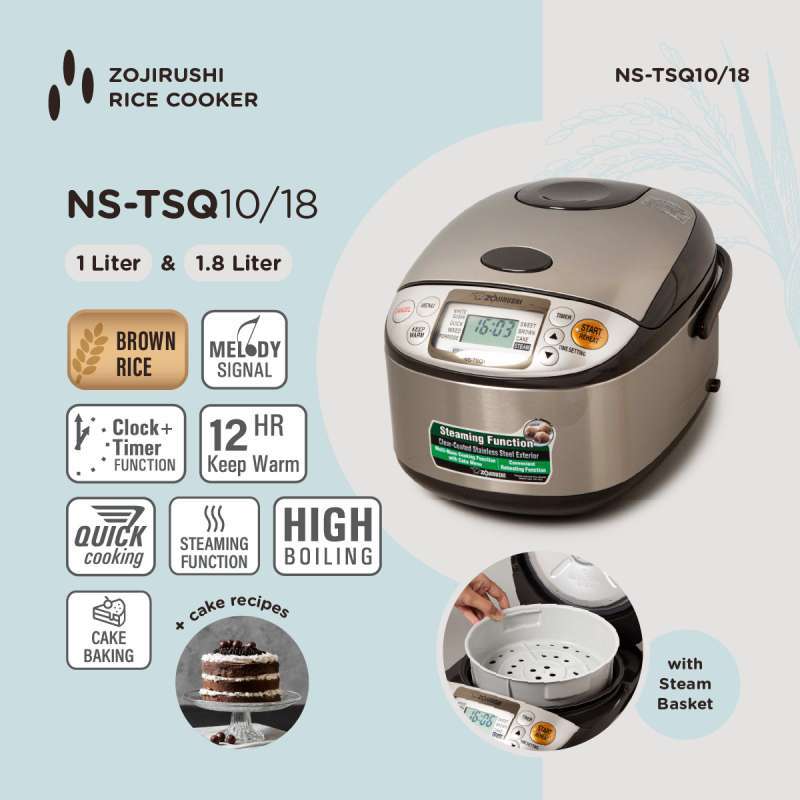 Promo Zojirushi Nstsq10 Xj Rice Cooker Digital Fuzzy Logic Stainless