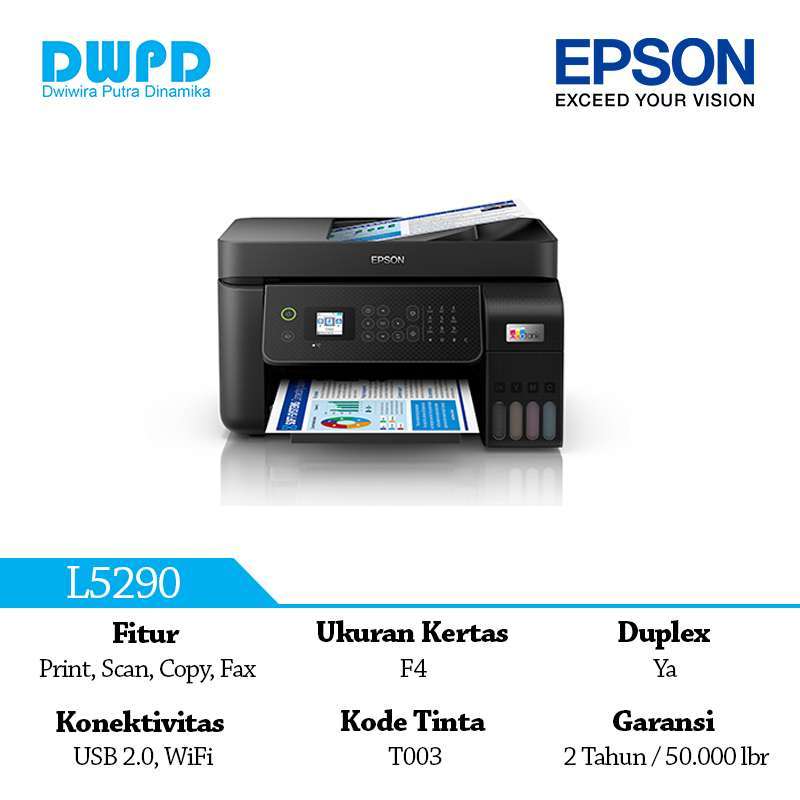 Jual Epson Printer Ecotank L5290 Print Scan Copy Fax Wifi Di Seller