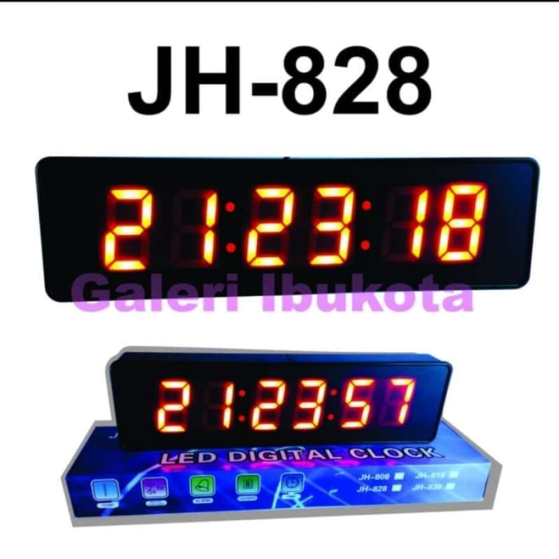 Promo Jam Digital Cantik Jh828 Bisa Di Meja & Bisa Di Dashboard Mobil