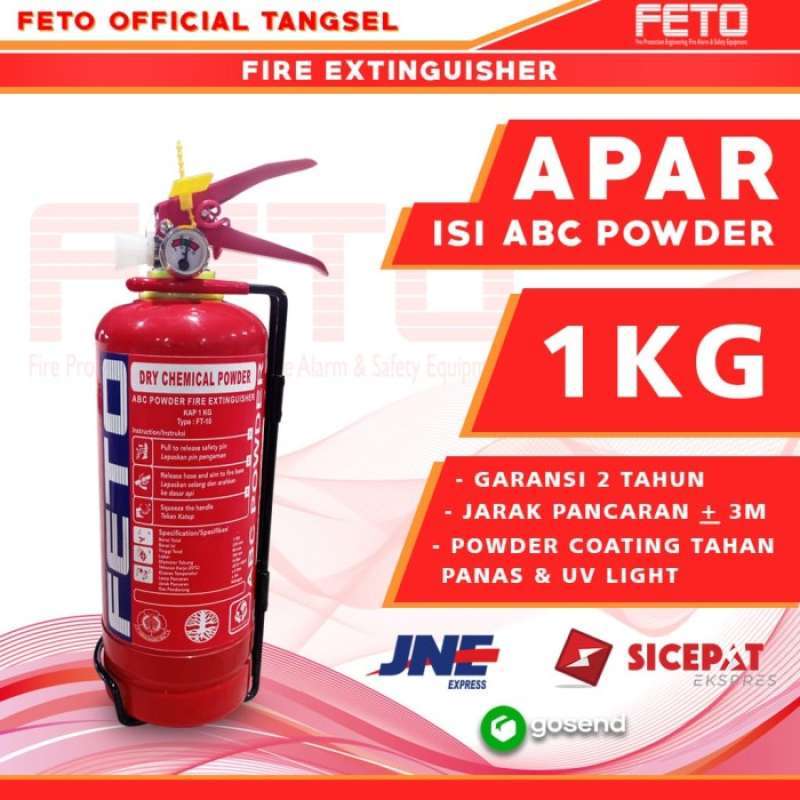 Promo Alat Pemadam Kebakaran Apar Abc Powder 1kg Feto Diskon 33 Di