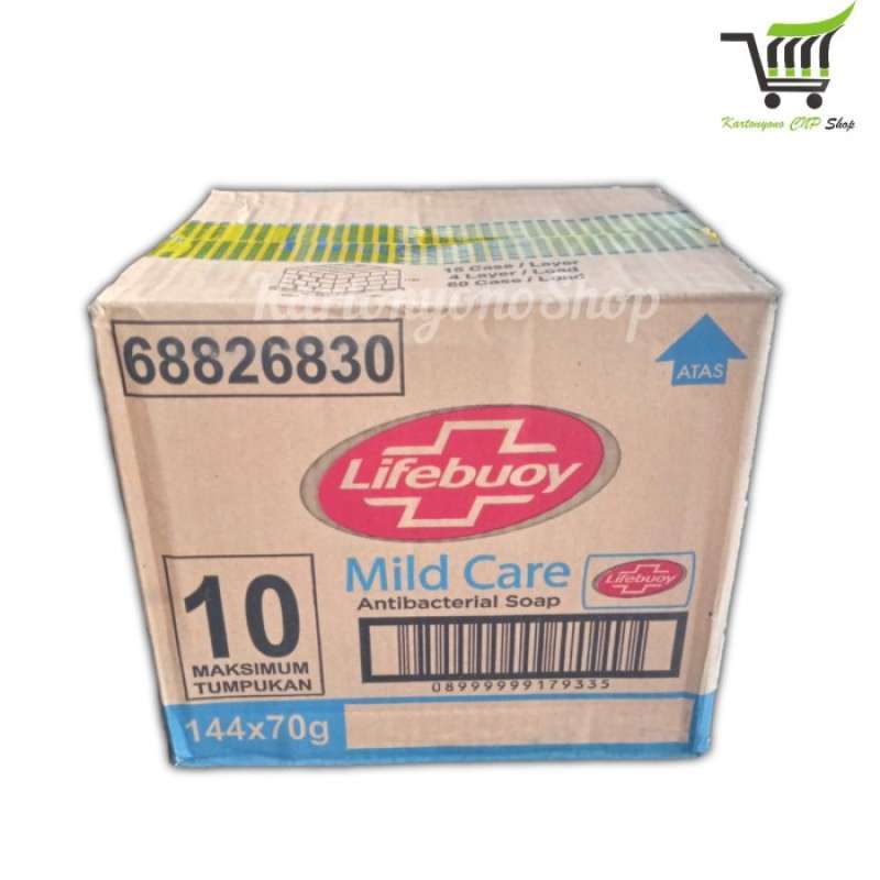 Promo Lifebuoy Sabun Mandi Batang Mild Care Biru Per Dus isi 144pcs