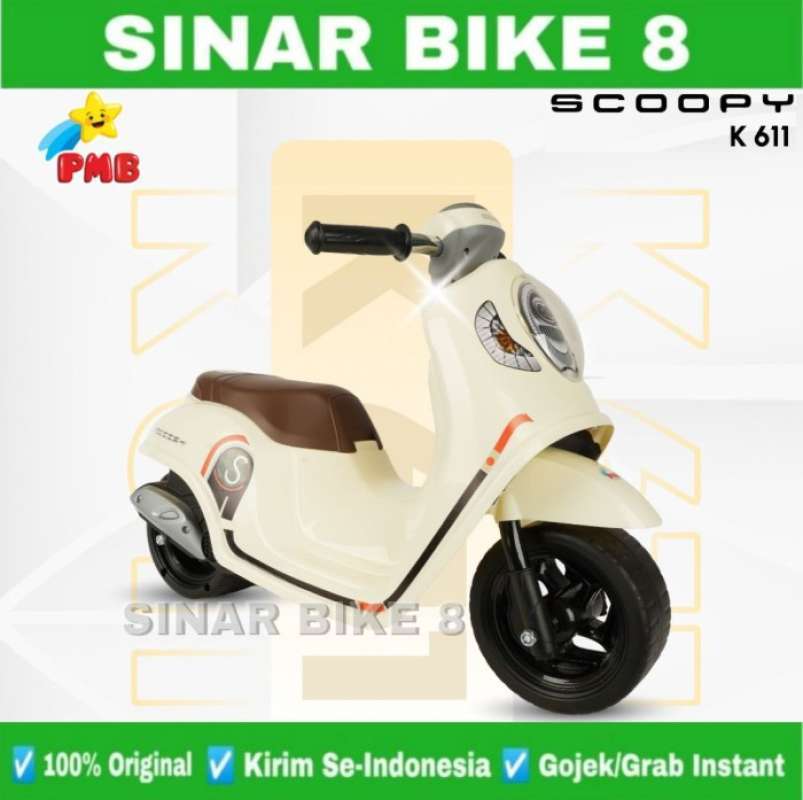 Promo Push Bike / Balance Bike Pmb Scoopy K 611 Motoran Keseimbangan