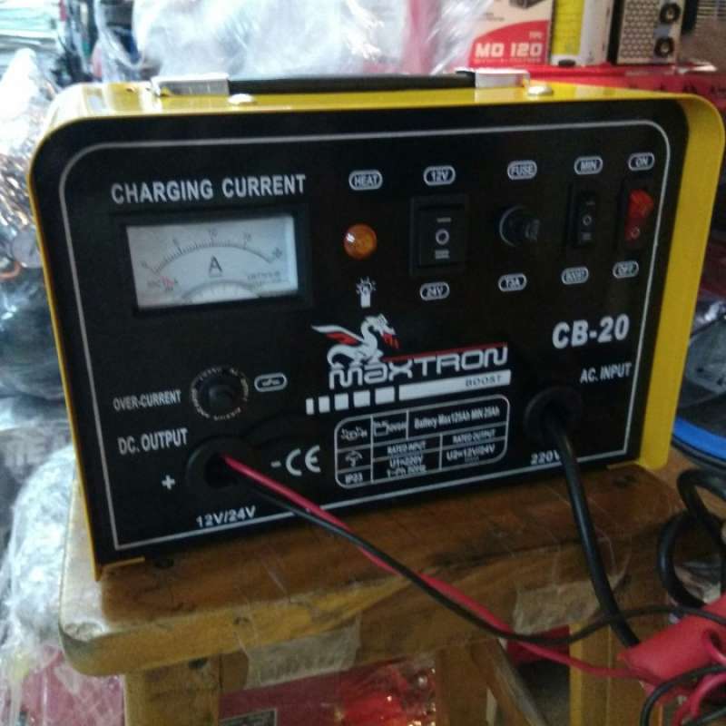 Promo charger aki cutt off full otomatis 12v 24v 20a cas accu Diskon 23