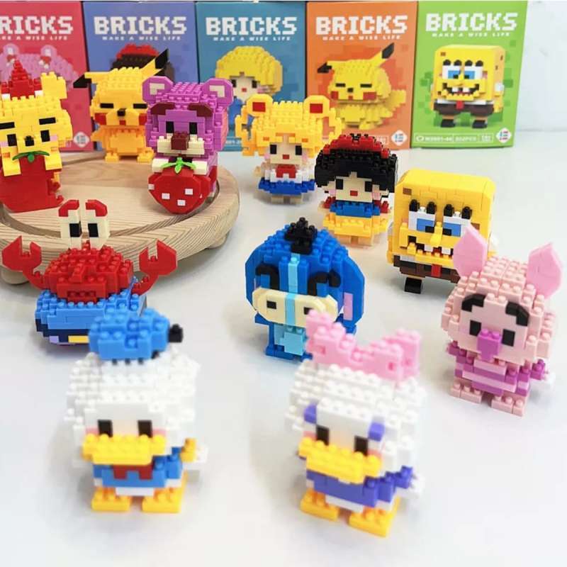 Jual Mainan Block Bricks Education Nano Block Mini Model Karakter ...