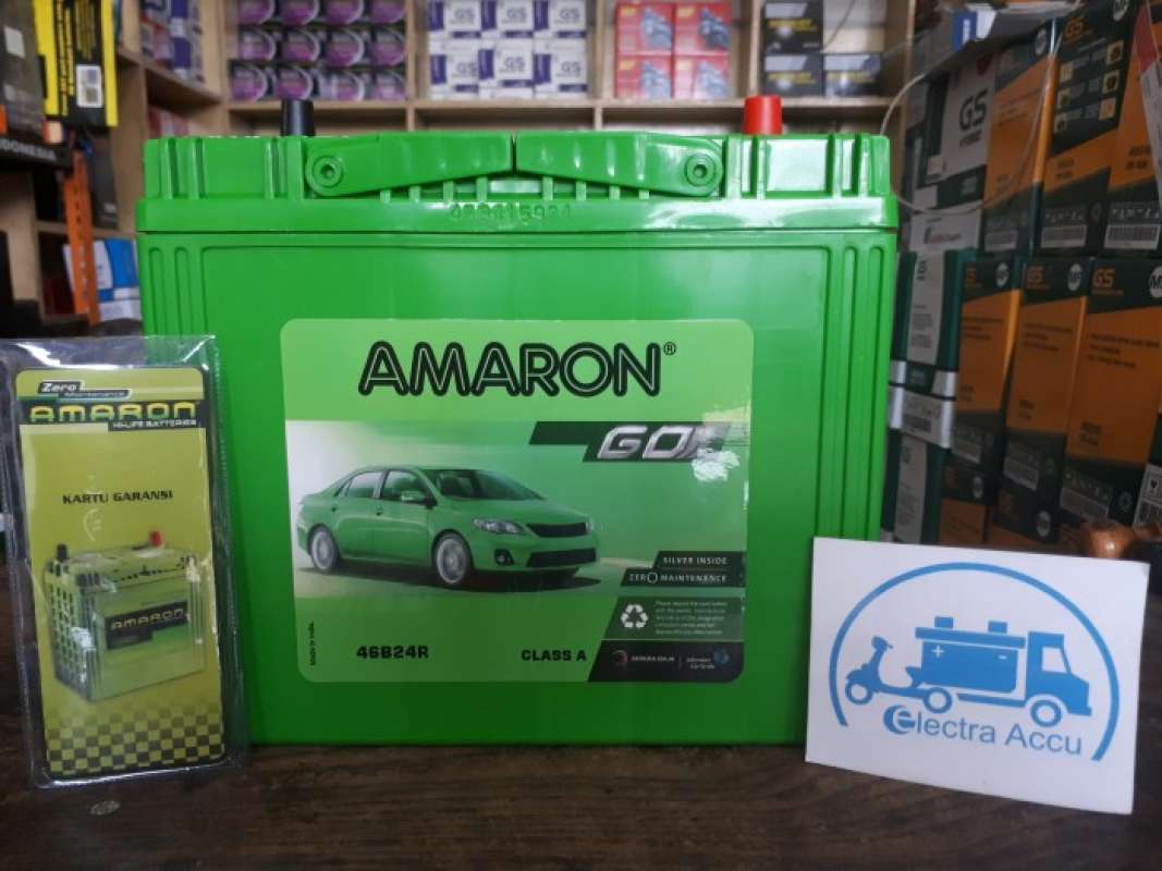 Promo Aki Mobil Suzuki Swift NS60 / 46B24R Amaron Aki Kering Diskon 23%