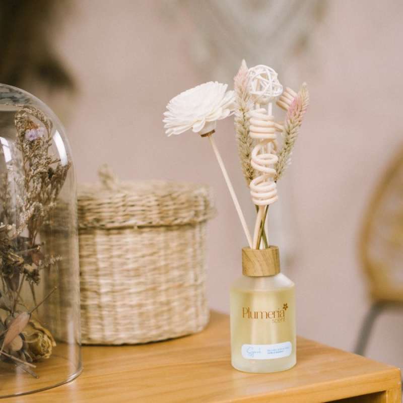 Promo Plumeria Essential Oil Reed Diffuser Sejenak (Pengharum Ruangan