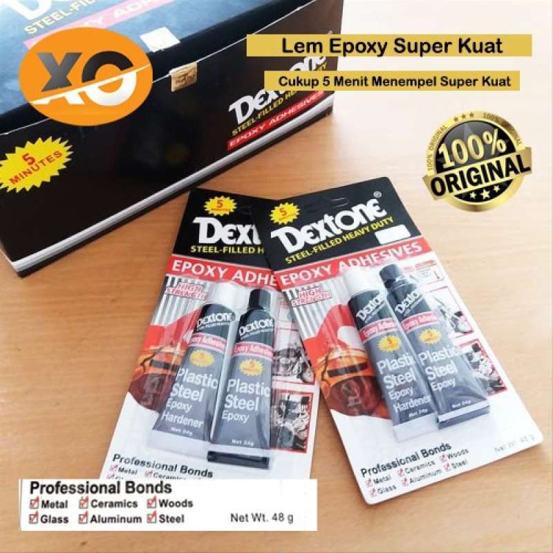 Promo Lem Besi Dextone Epoxy Plastik Steel 5 Menit Lem Serbaguna Super ...