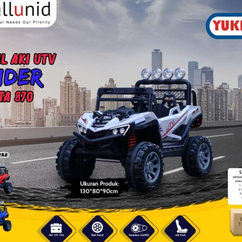 Promo Mobil Aki Utv Spider Yukita 870 - Mainan Mobil Aki Anak Diskon 23