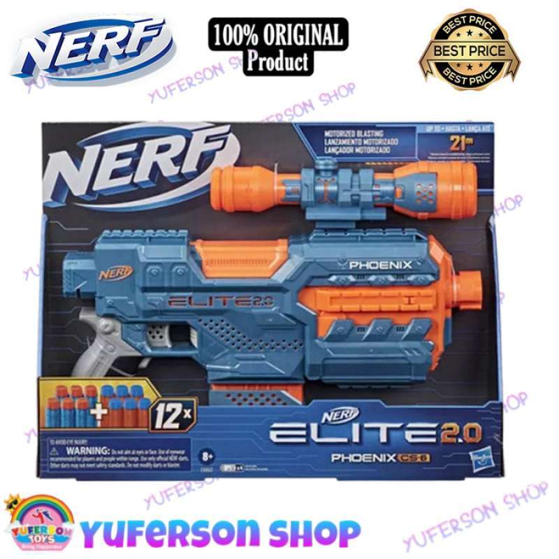 Jual Nerf Elite 2.0 Phoenix CS6 Blaster di Seller Andalas Store