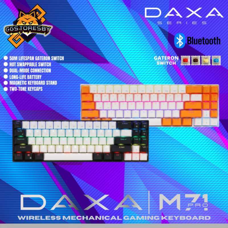 Promo rexus daxa m71 pro rgb mechanical gaming keyboard Diskon 3 di