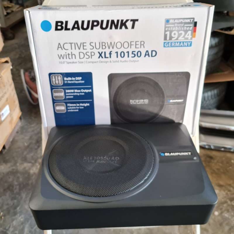 Blaupunkt GTw 190A Subwoofer Actif Sous-Siège 280mm 150W - Basses Puissantes Pour Voiture