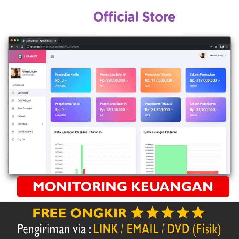 Promo Source Code Monitoring Keuangan Online Digital Dengan Framework Laravel Siap Pakai Diskon Promo Source Code Monitoring Keuangan Online Digital Dengan Framework Laravel Siap Pakai Diskon