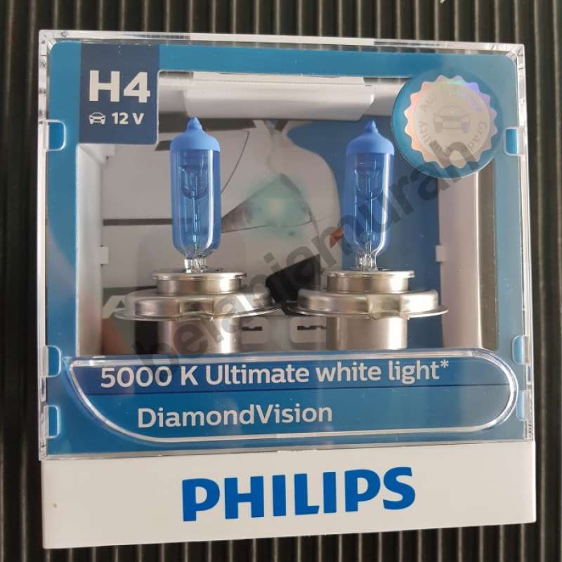 Promo Philips Diamond Vision H4 12V 60/55w 5000K Bohlam Lampu Mobil ...