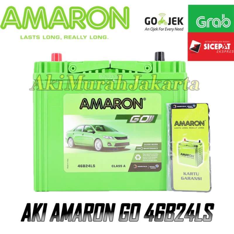 Promo Aki Mobil Toyota Yaris NS60LS / 46B24LS Amaron GO Aki Kering 12v