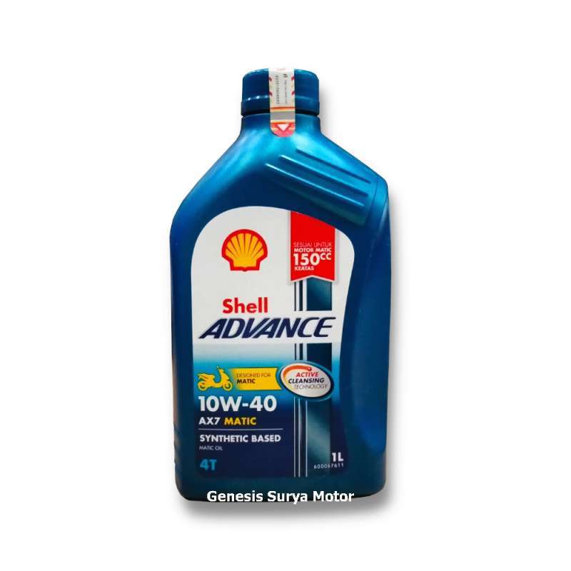 Promo Oli Shell Advance Ax7 Matic 10w40 1lt Mb Diskon 7% Di Seller ...