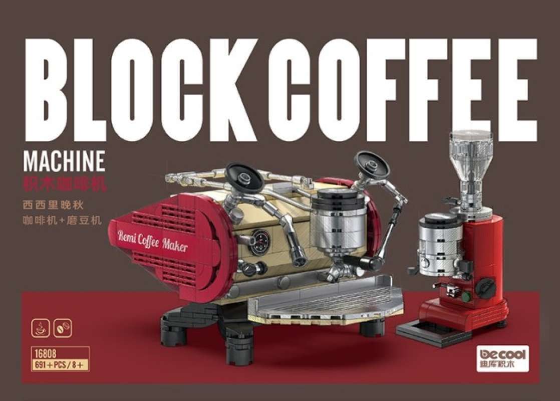 Jual Diy Block Coffee Machine Series Decool 16808 Sicilian Coffee