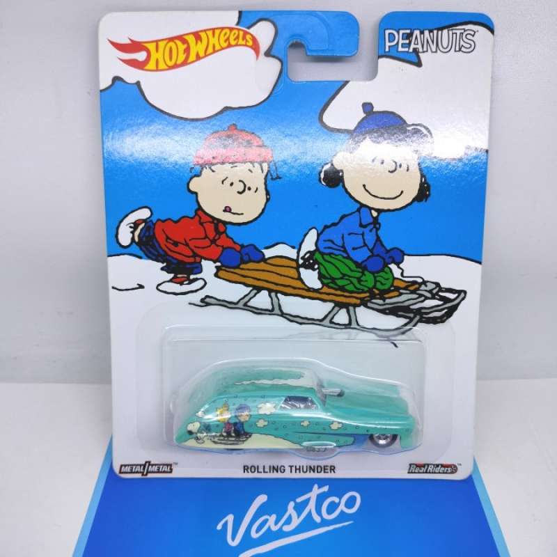 Promo Hot Wheels Peanuts Snoopy Winter Series Rolling Thunder Hotwheels