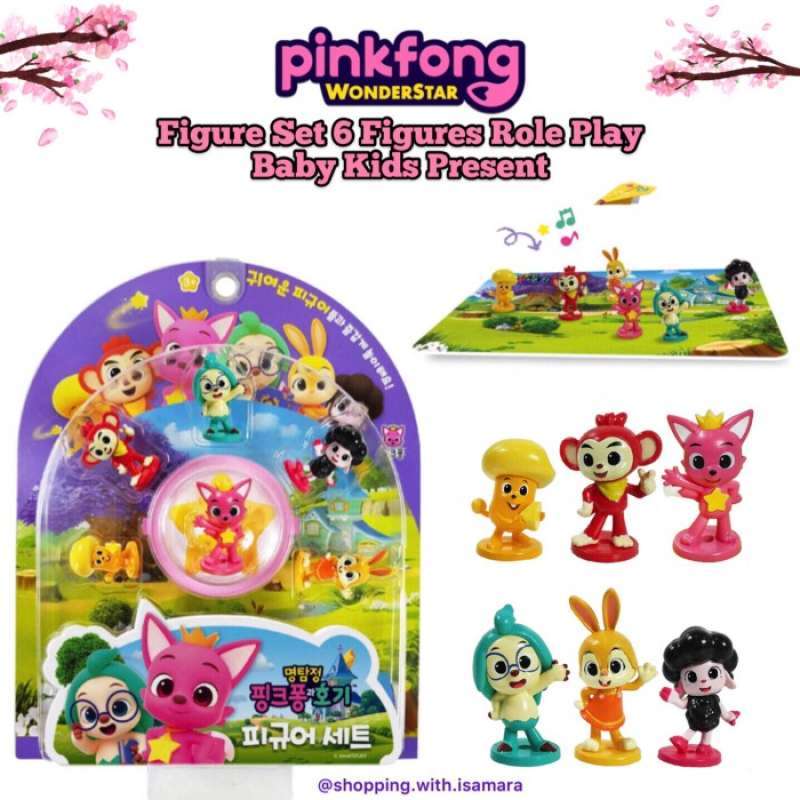 Jual Pinkfong Wonderstar Figure Set 6 Figure Role Play Baby kids di