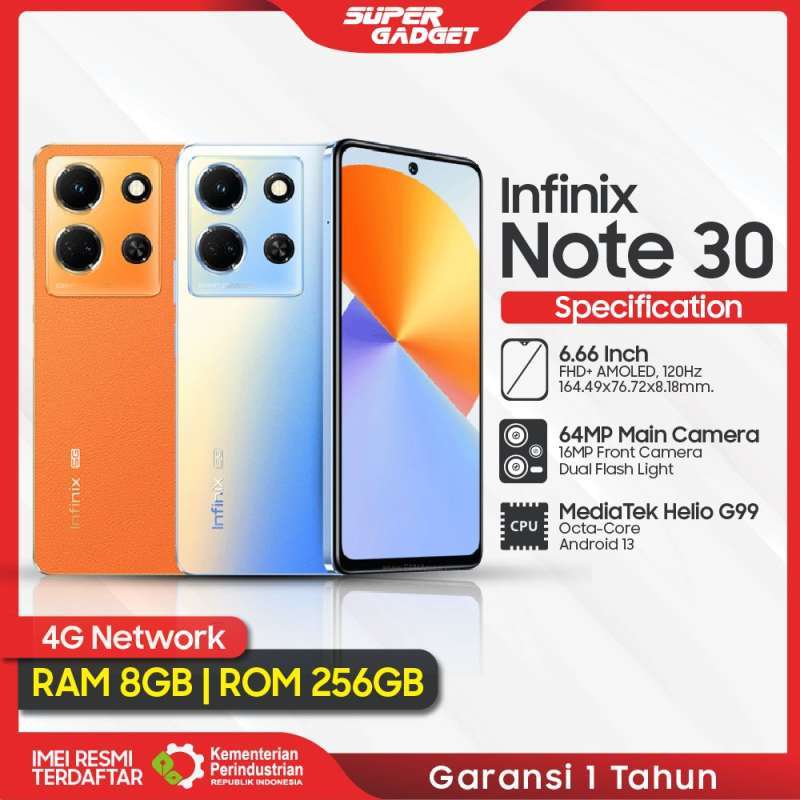 Jual Infinix Note 30 8/256 Gb Ram 8 Rom 256 8gb 256gb Android ...