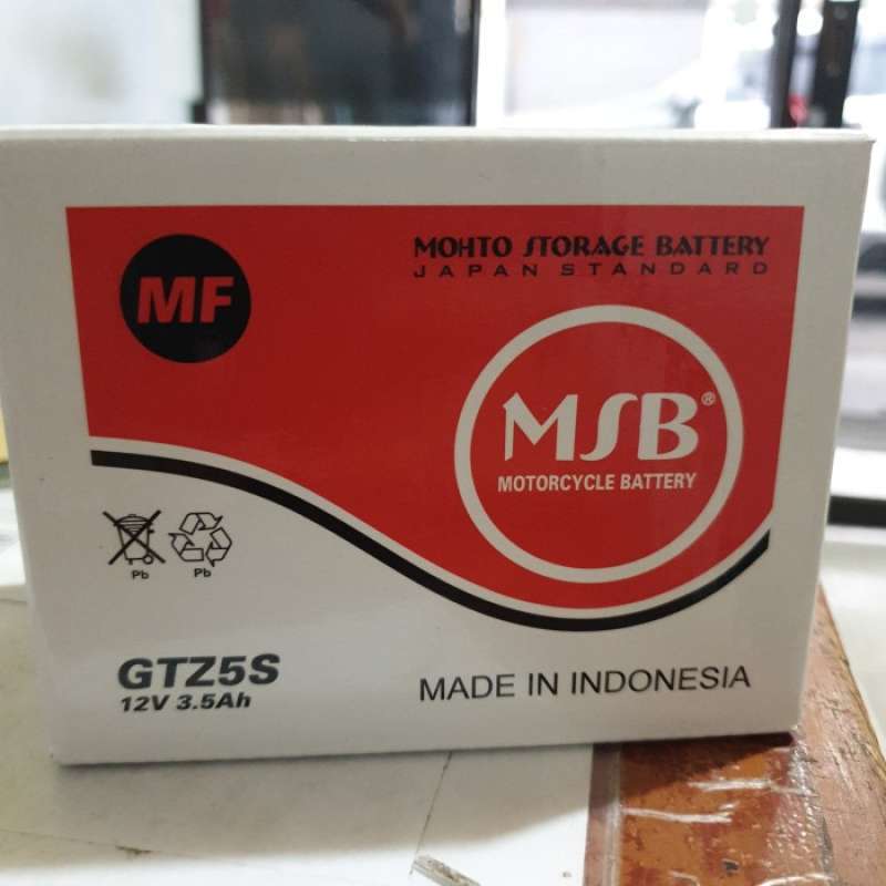Promo Aki Motor Msb Gtz5s Untuk Motor Matic Diskon 17% Di Seller Golden ...