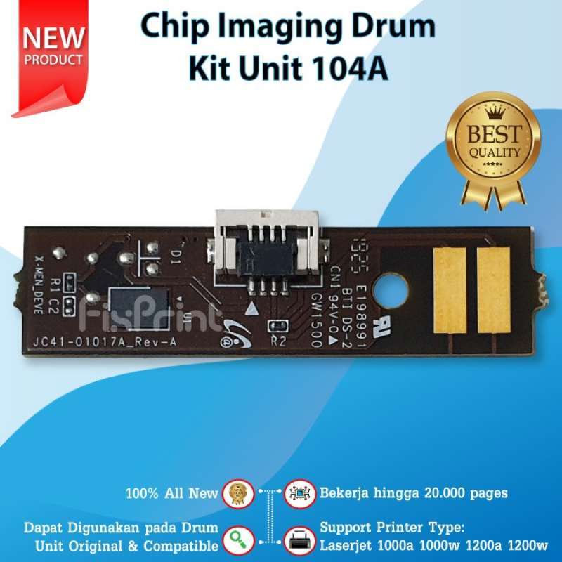 Promo Chip Imaging Drum Kit Unit Xp 104A W1104A 20K Printer Laserjet ...