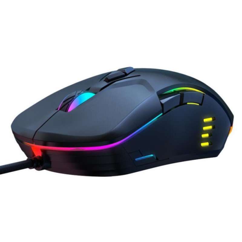 Mouse 902 Jual New Mouse Gaming Mouse RGB 6400 DPI Sensor With 7 Key CW902 Blak ...