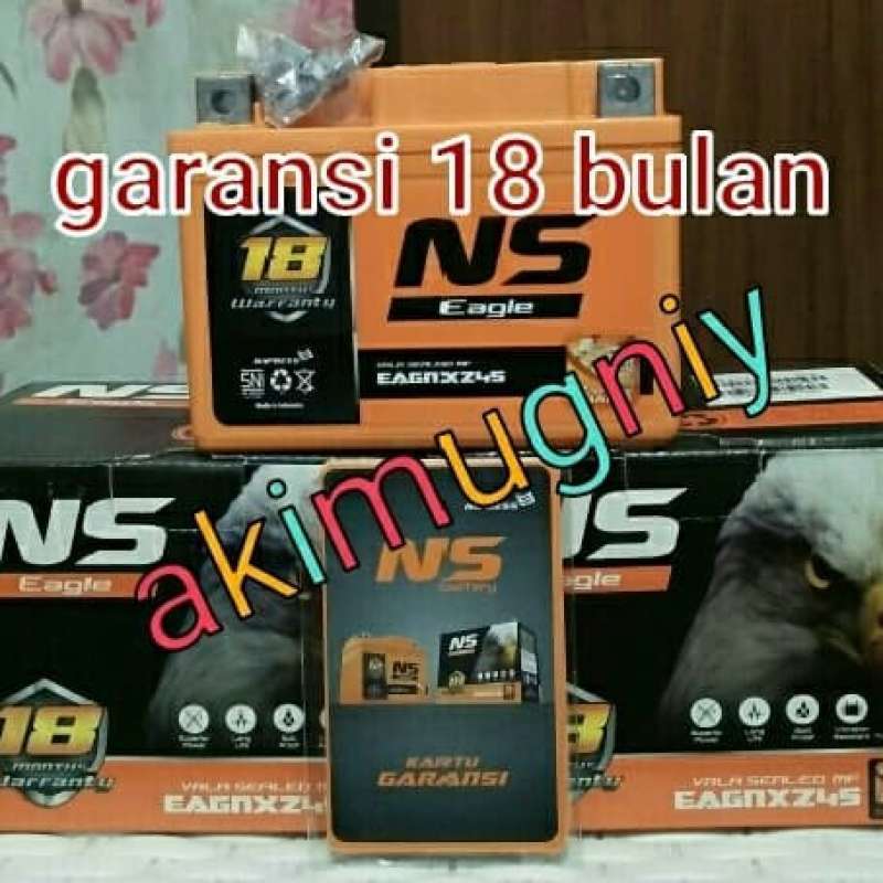 Promo Aki Motor Yzf R15 Ytz4V Mf Garansi 18 Bulan Ns Eagle 12V 5Ah