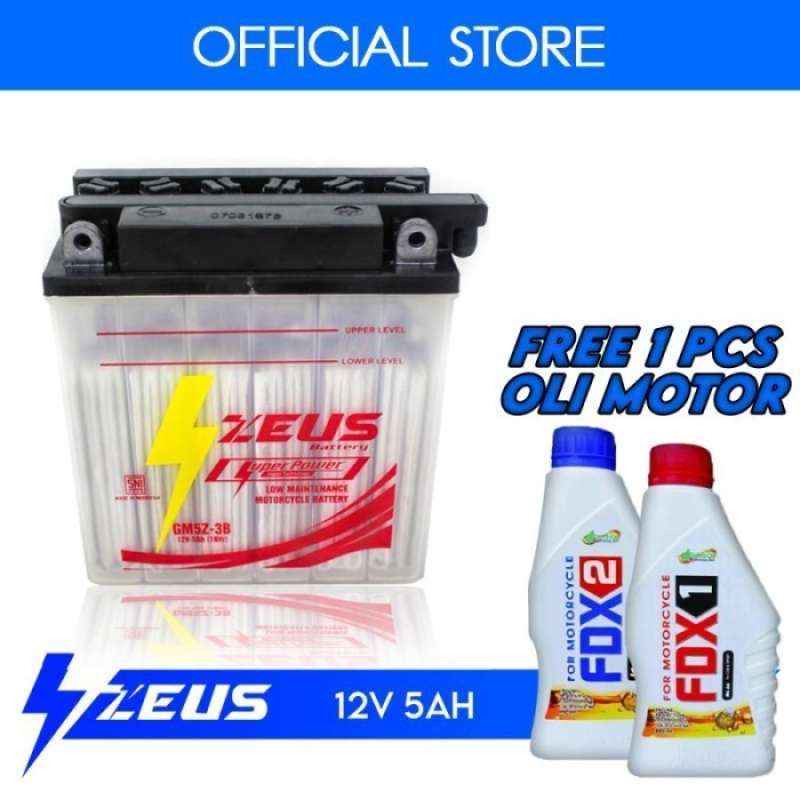 Jual Aki Motor Yamaha Jupiter Burhan Gm5Z-3B Kit Zeus Battery Aki Basah