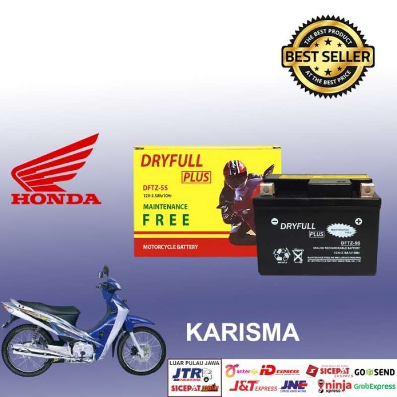 Promo Aki Motor Honda Karisma Dry Full Dftz5S Original Tahan Lama