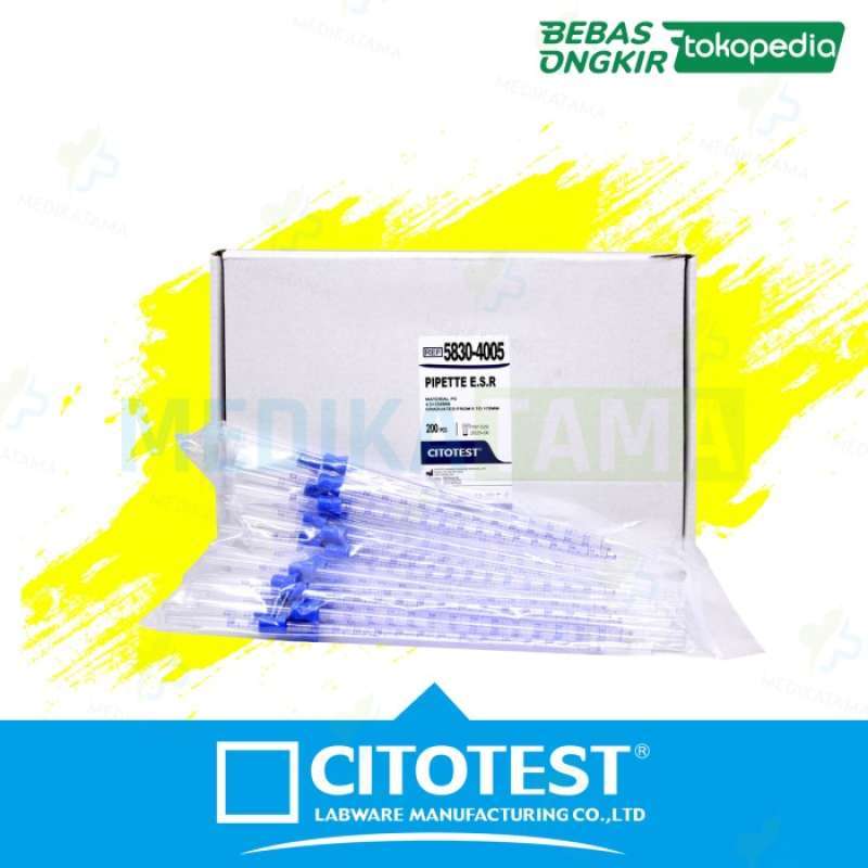 Promo CITOTEST Pipet ESR Tabung Pipet LED Pipette ESR Westergreen isi