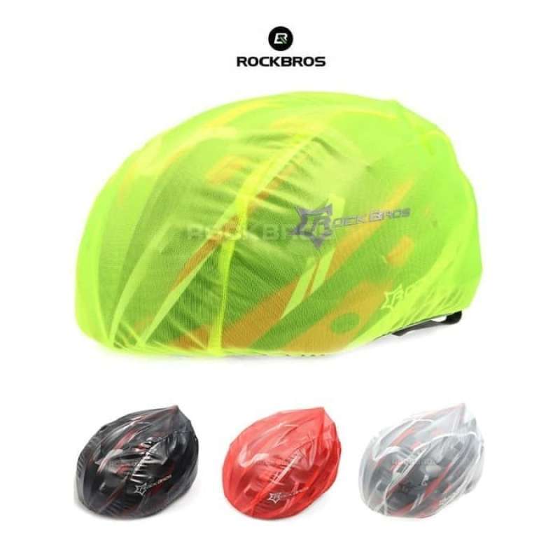 ROCKBROS Helmhoes – Regenkap Waterdicht, Stofdicht, Winddicht, Universele Maat (zwart/wit/groen)