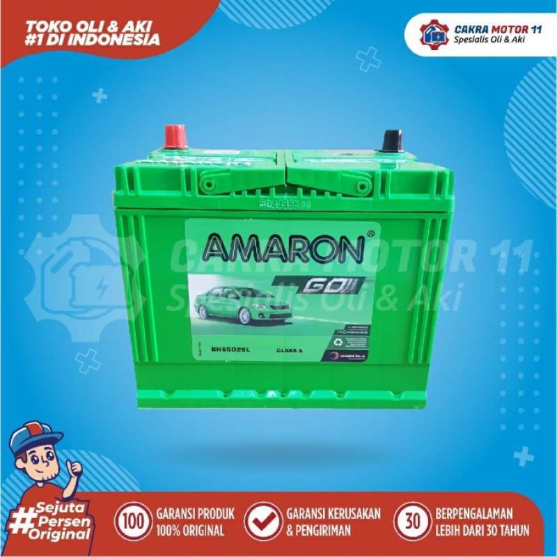 Promo AKI TOYOTA HARRIER AMARON GO 65D26L 65AH Diskon 20% di Seller