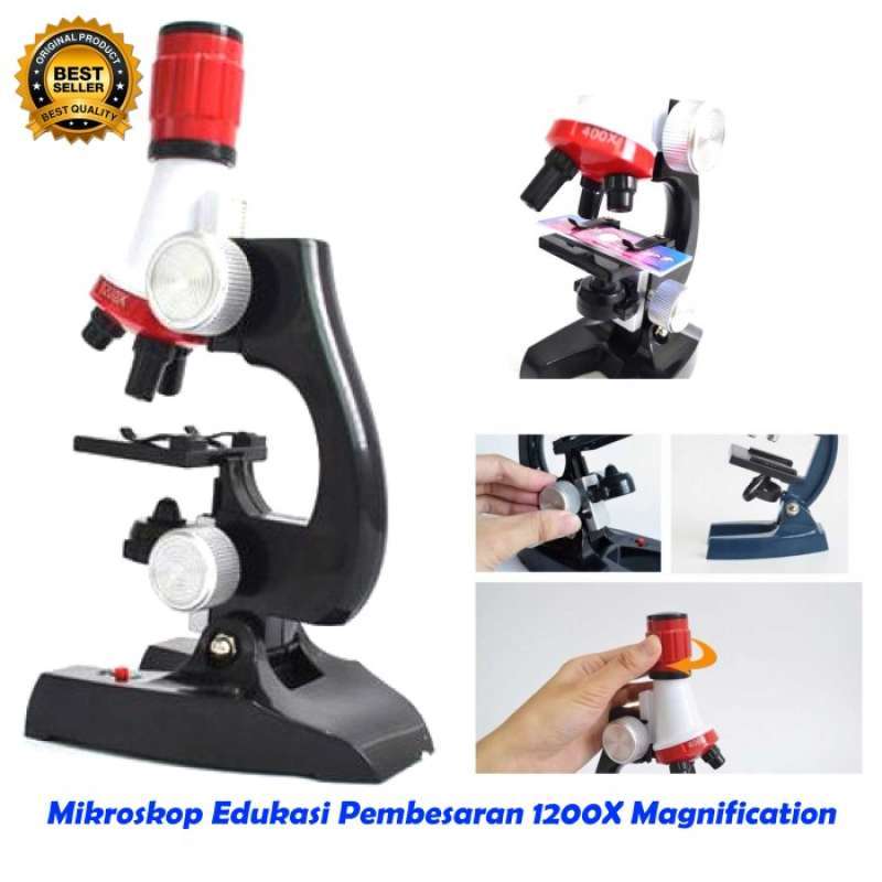 Promo Lab Microscope Mikroskop Edukasi Anak Pembesaran 1200x ...
