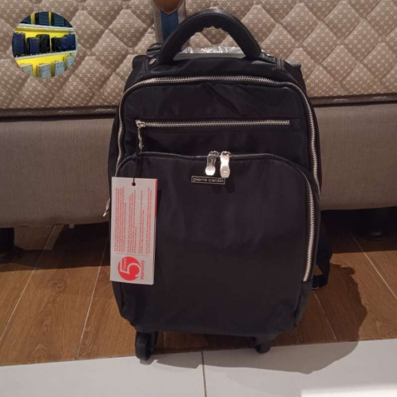 Backpack Ada Roda Jual Backpack Trolley / Ransel Trolley Pierre Cardin Original Authen 4 ...