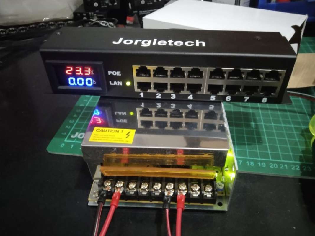 Promo Poe Injector 8 Port Led (12v-24) Indikator Mikrotik/ubnt Diskon ...