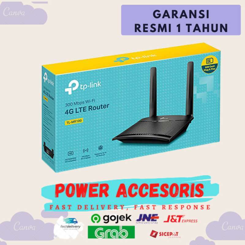Promo TL-MR100 300 Mbps Wireless N 4G LTE Router TP Link TL MR100 ...