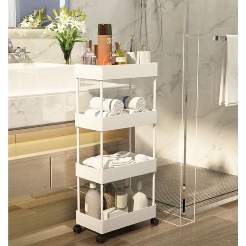 Jual Rak Roda 4 Susun Rak Troli Rak Dapur Rak Trolley Salon Rak ...