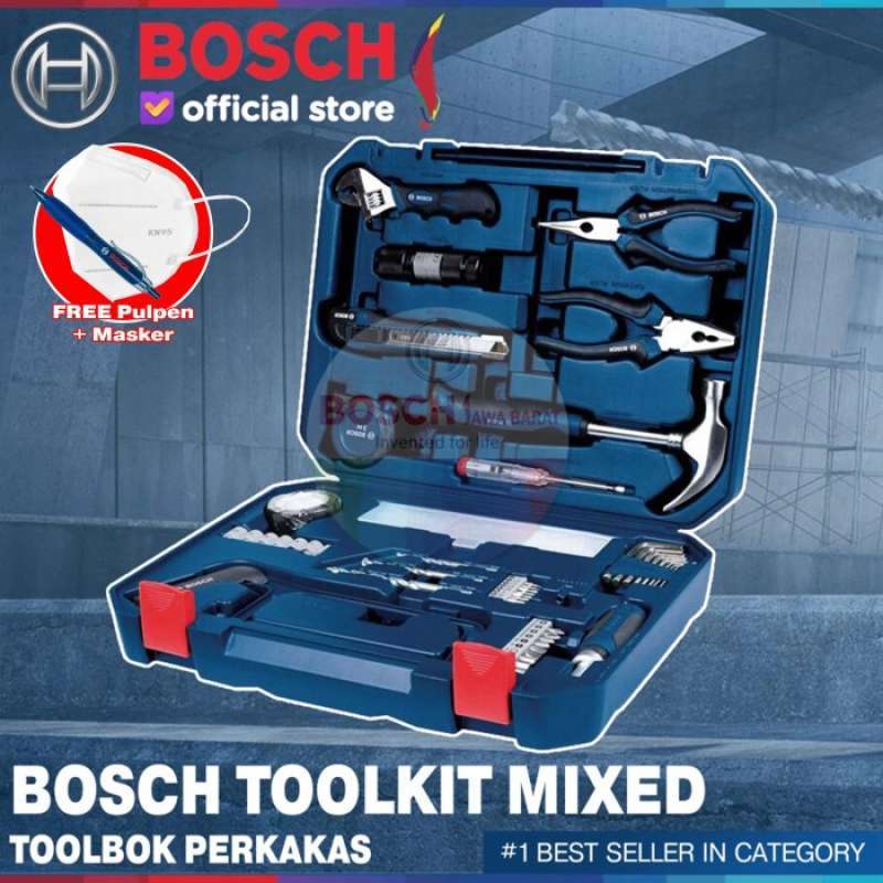 Promo Bosch Multifunction Tool Kit Mixed 108 Pcs Box Perkakas Toolbox
