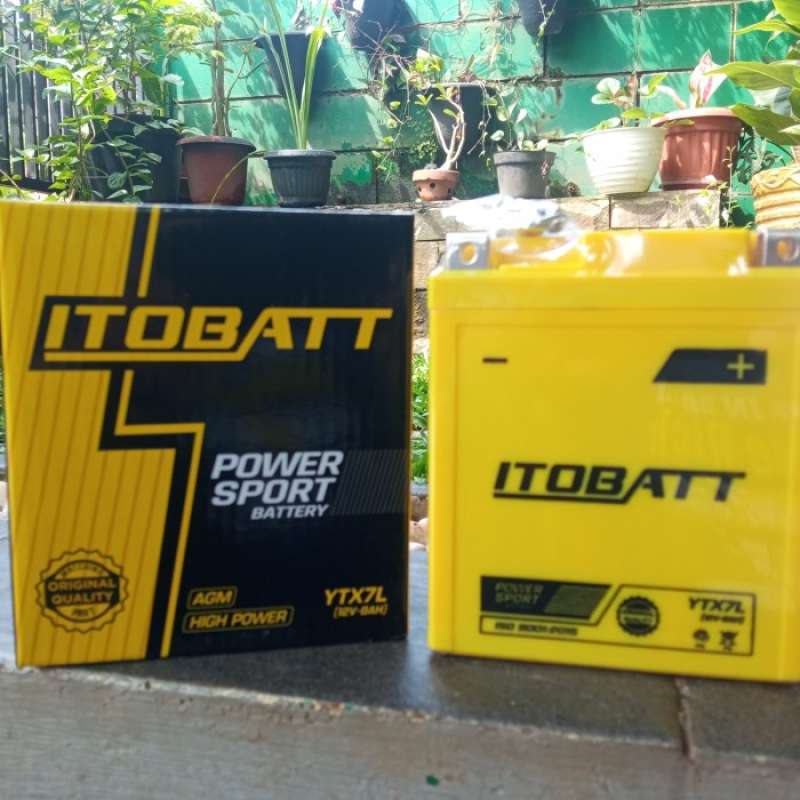 Jual AKI ACCU ITOBATT YTX7L AKI CBR150 250 R25 NMAX AEROX 155 XMAX MT25
