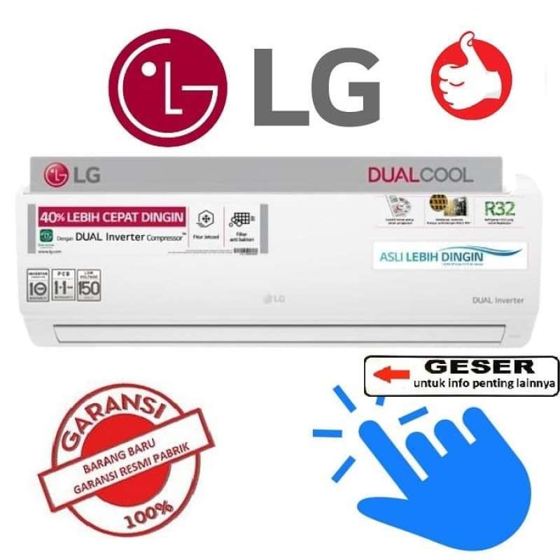Promo LG AC Dual Cool Eco Inverter 1/2 PK T06EV3 PASANG PIPA 5 MTR