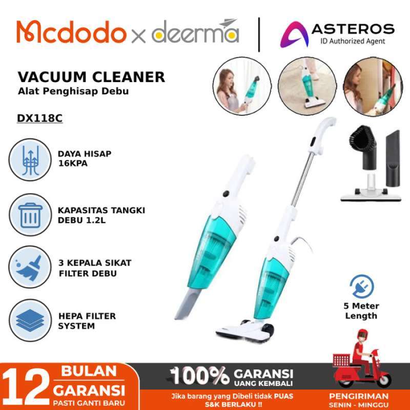Promo Deerma Dx115C Dx118C Vacuum Cleaner Handheld 2 In 1 Penghisap Debu Terbaik Diskon 20 di